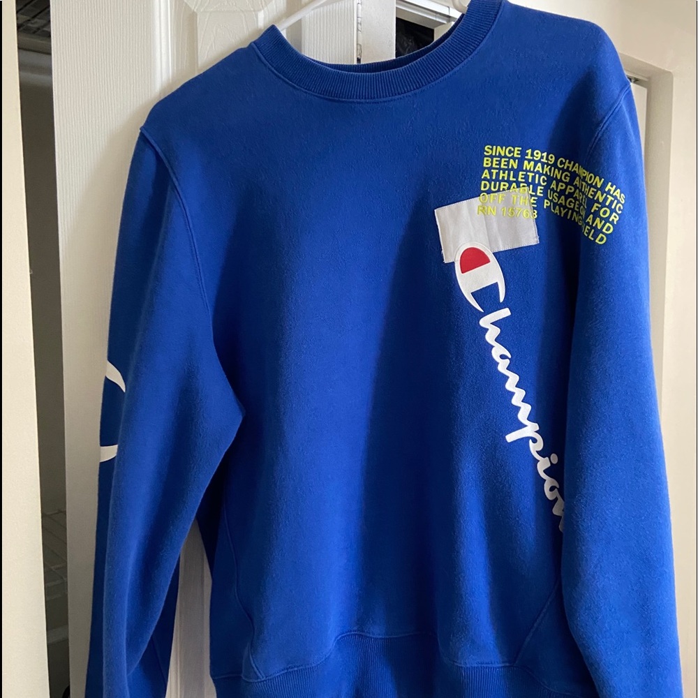 CHAMPION BLUE SWEATER